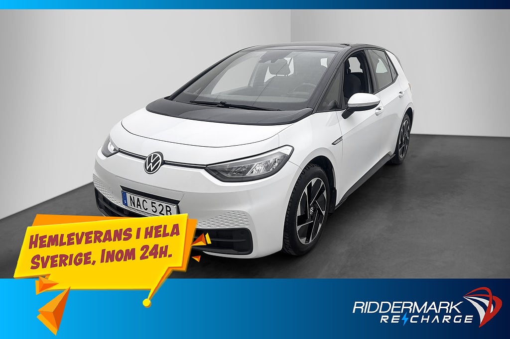 Volkswagen ID.3 Pro Performance Värmare CarPlay MOMS