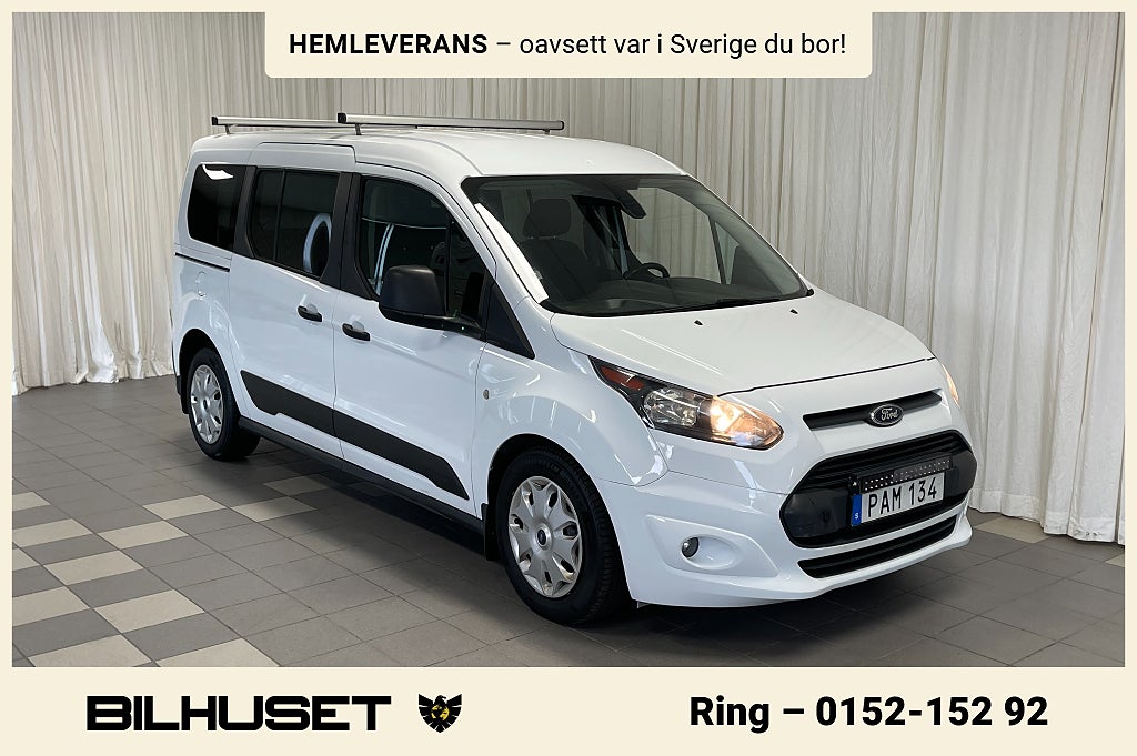 Ford Tourneo Connect 1.5 TDCi LÅNG 5-SITS DRAG B-KAMERA MOMS