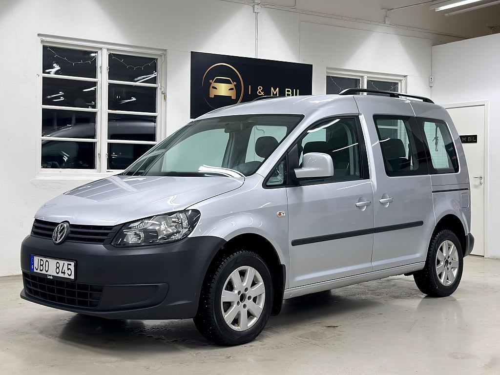 Volkswagen Caddy 7-Sitsig 1.2 TSI/ Lågamil/ Nyservad/ Nybesiktad/ 