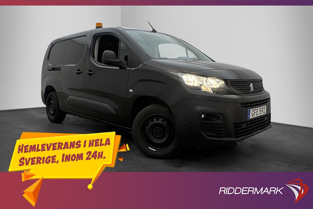 Peugeot Partner L2 1.5HDi Dragkrok PDC 3-Sits CARPLAY Moms