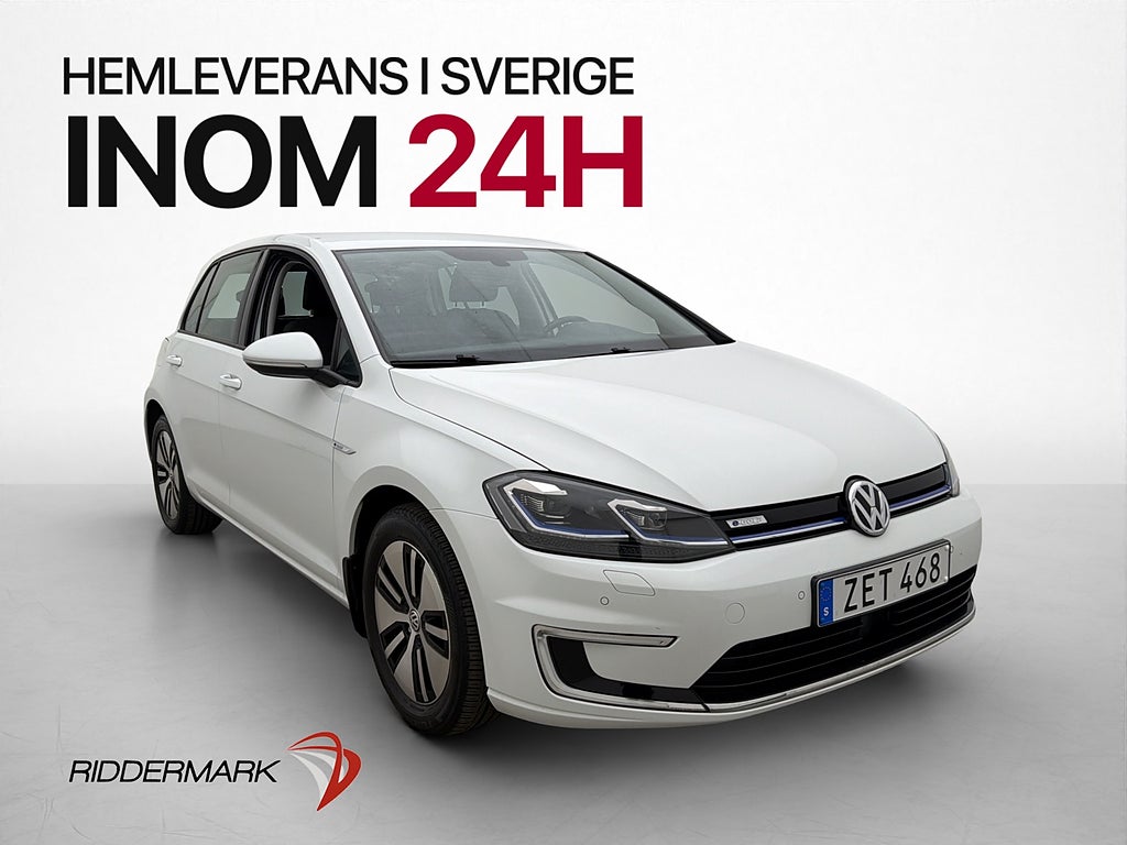 Volkswagen E-Golf e-136hk Värmepump Kamera Navi CarPlay
