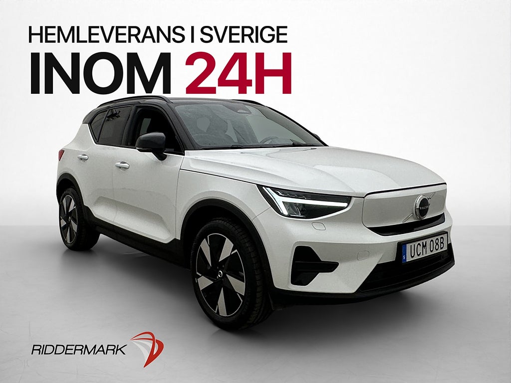 Volvo XC40 Recharge Extended Range 252hk Drag BLIS Kamera