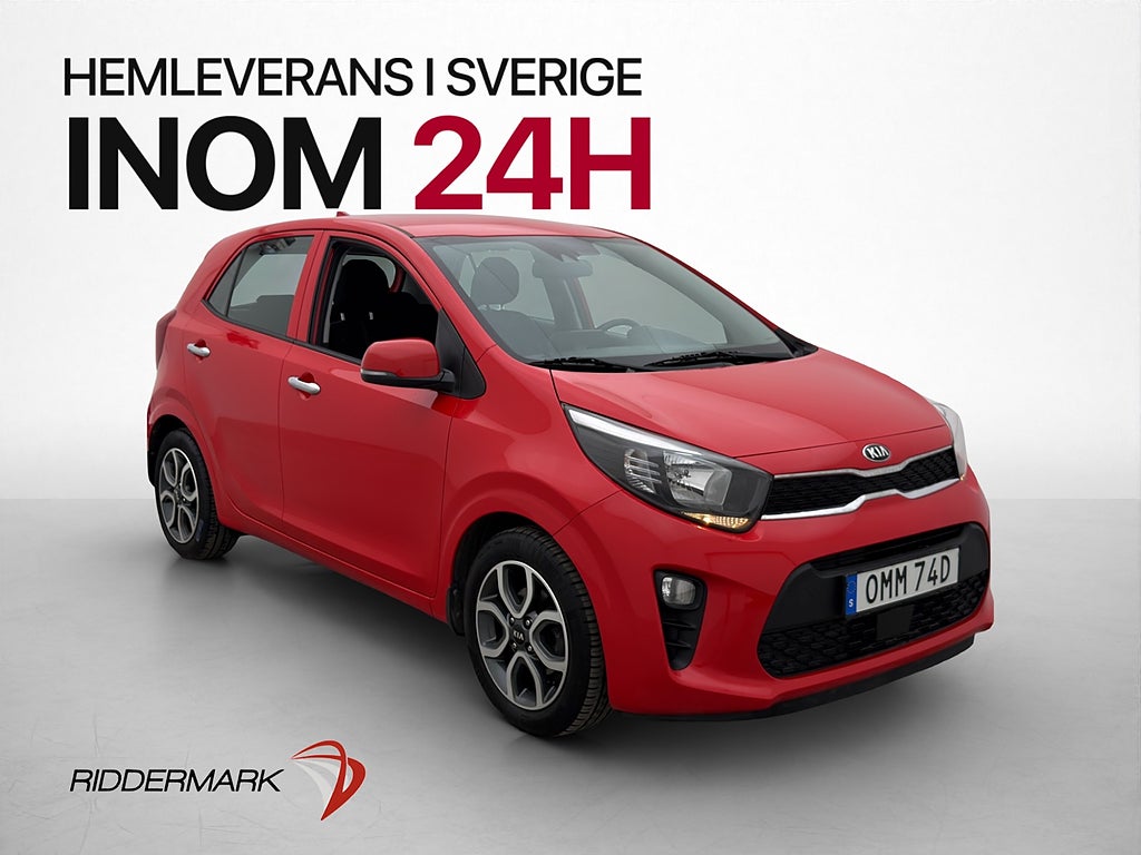 Kia Picanto 1.0 MPI 67hk Advance Kamera Rattvärme CarPlay