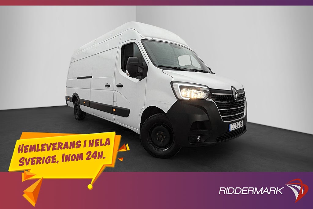 Renault master L4H3 2.3dCi 163hk Värmare PDC Bluetooth Moms