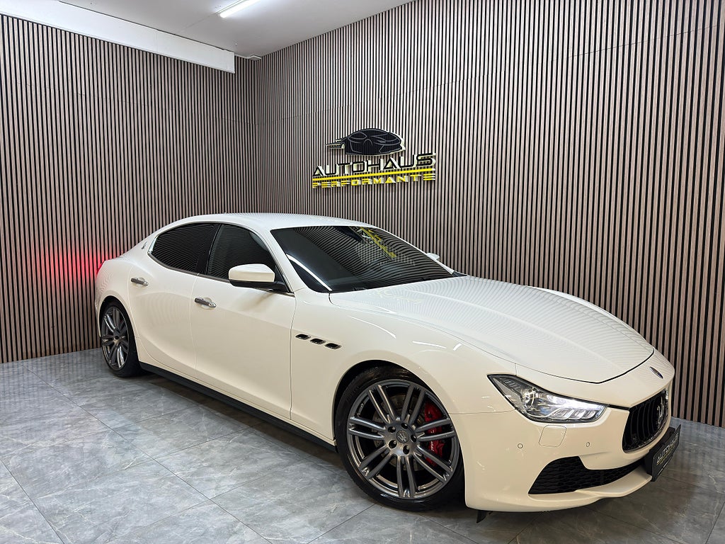 Maserati Ghibli 275hk Bianco kamera H/K Navi Läder SE SPEC!
