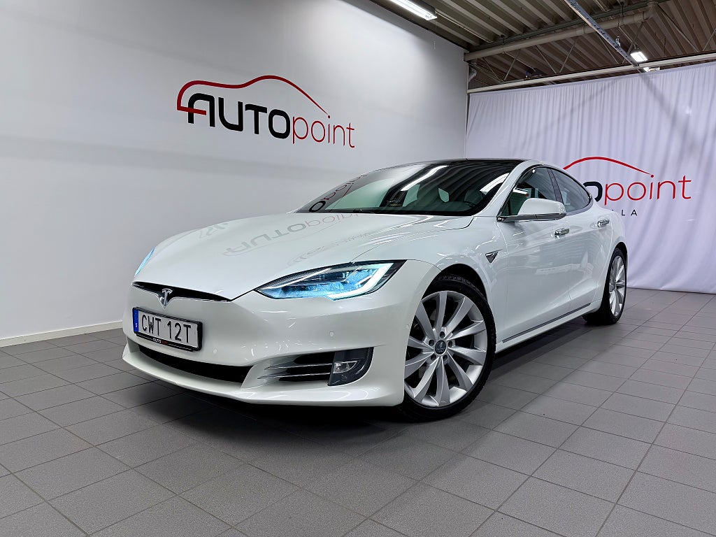 Tesla Model S 100D AWD 525hk Luftfjädring|Pano|NYTT BATTERI