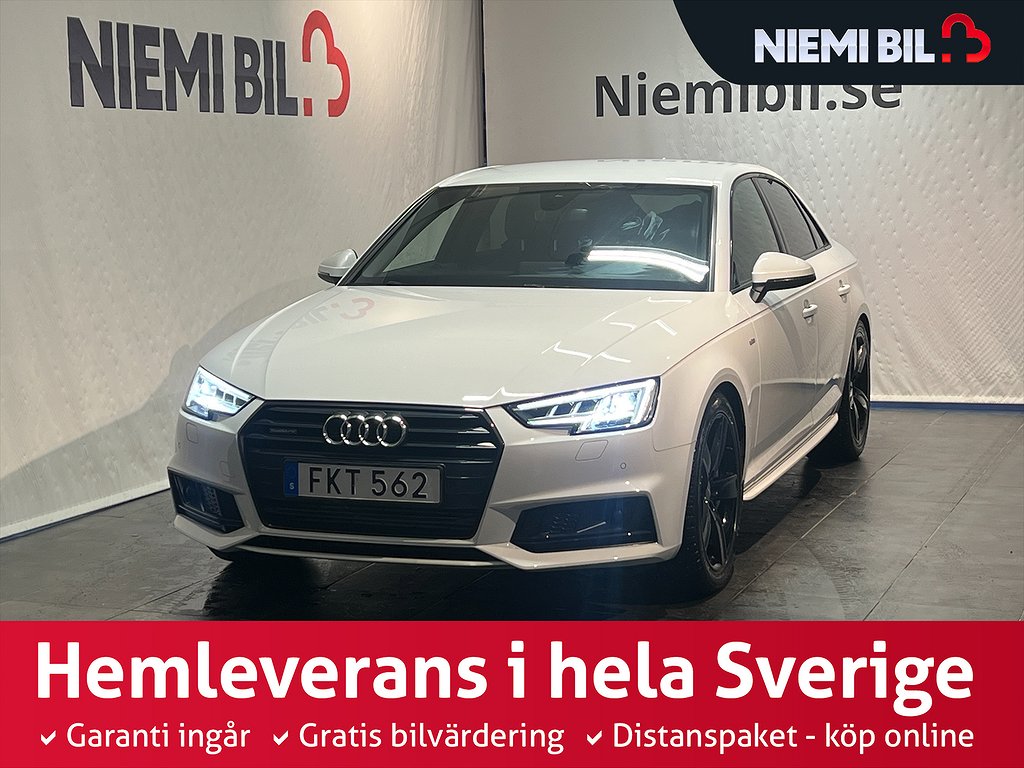 Audi A4 2.0 TFSI Quattro S line Bvärm/Kamera/Drag/Psens