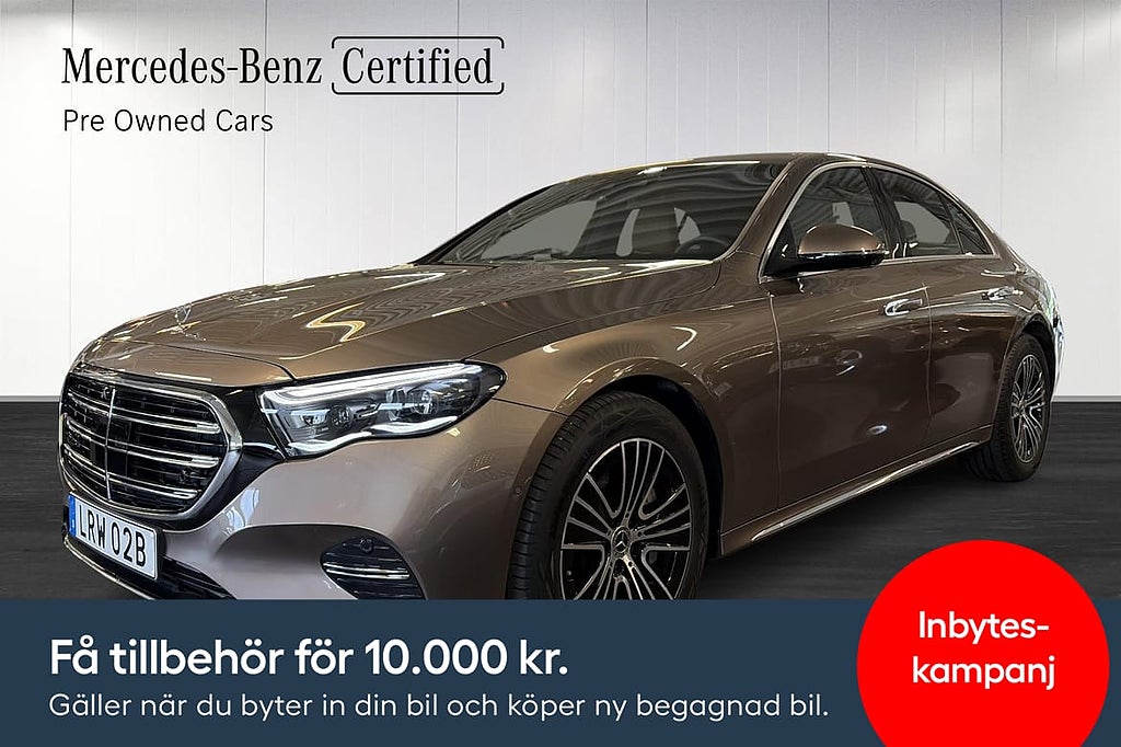 Mercedes-Benz E220d Exlusive/Bakaxelstyrning/Burmester/Drag