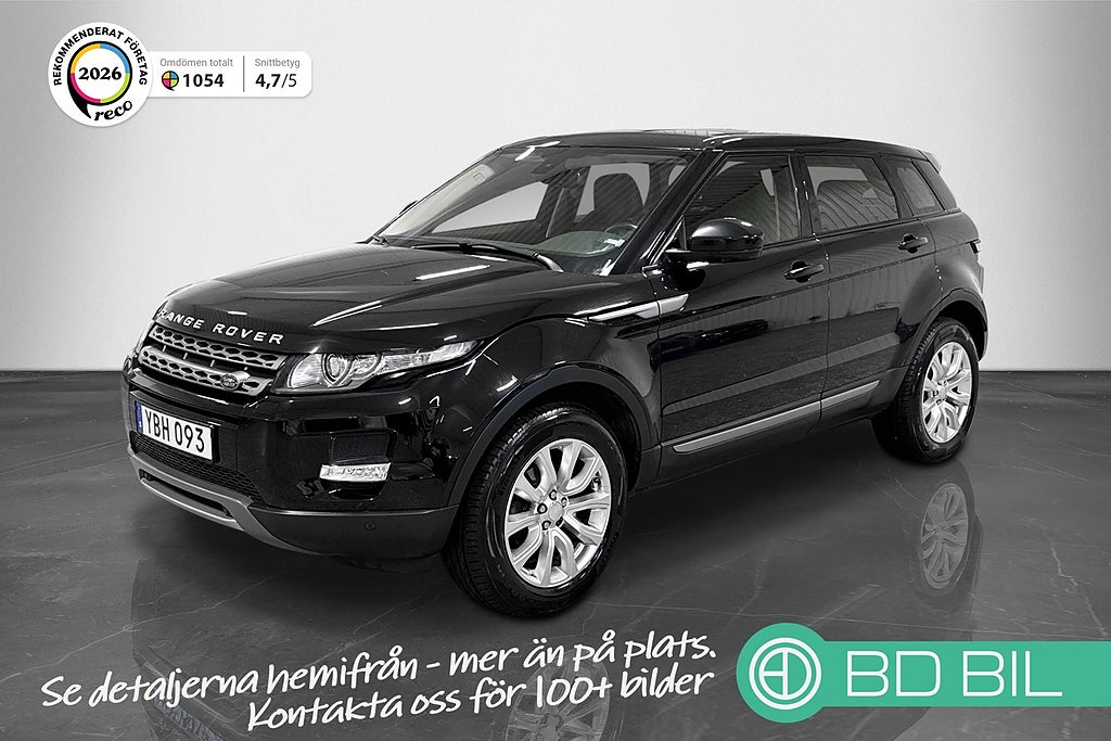 Land Rover Range Rover Evoque 2,2 SD4 AWD SKINN DIESELVÄRMARE DRAGKROK 0,58L/mil