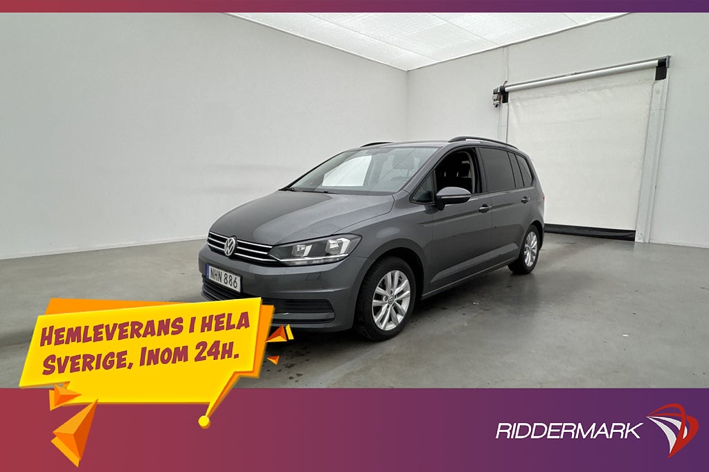 Volkswagen Touran 1.2 TSI 110hk 7-Sits Kamera CarPlay Drag