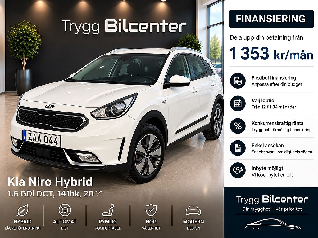 Kia Niro Hybrid DCT, 141hk