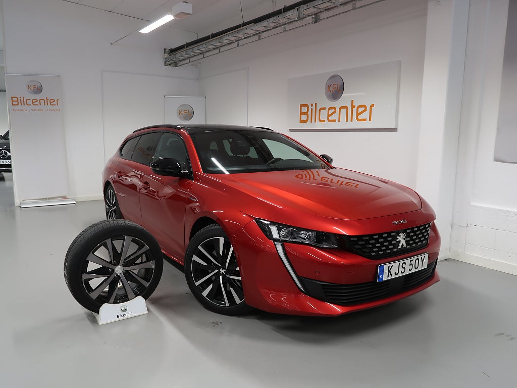 Peugeot 508 SW Hybrid V-Däck ingår 360°-Skinn-Drag-Taklucka-Massage