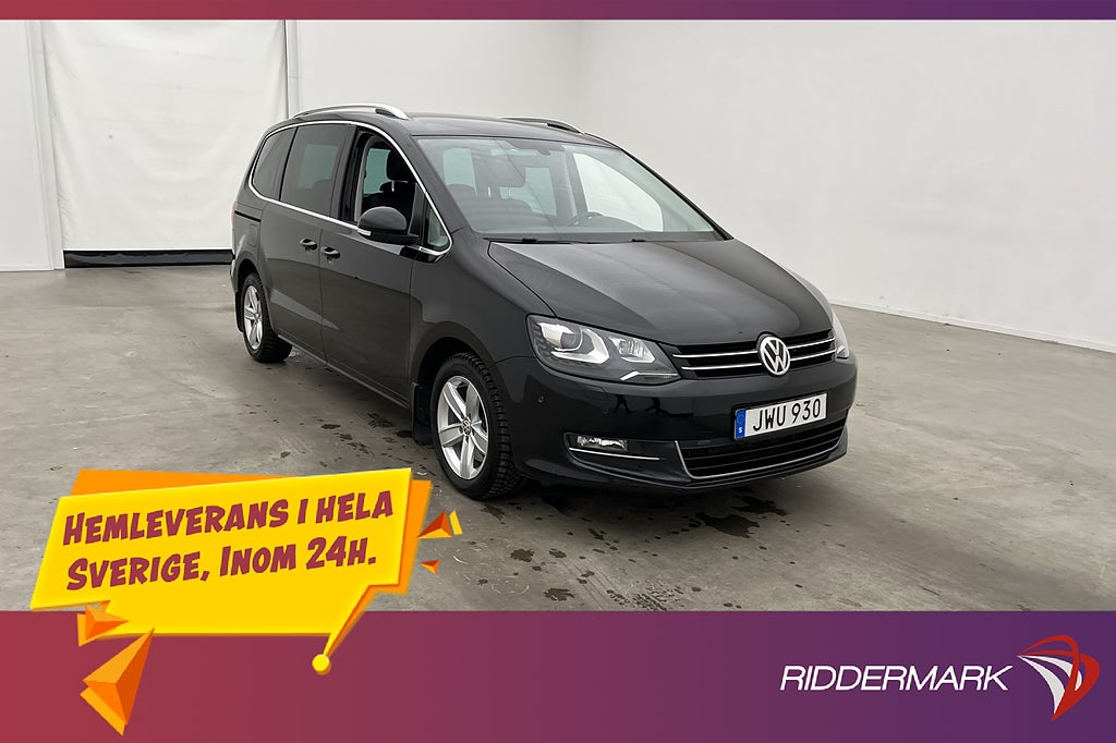 Volkswagen Sharan TDI 4M 184hk 7-Sits Skinn Värmare Drag