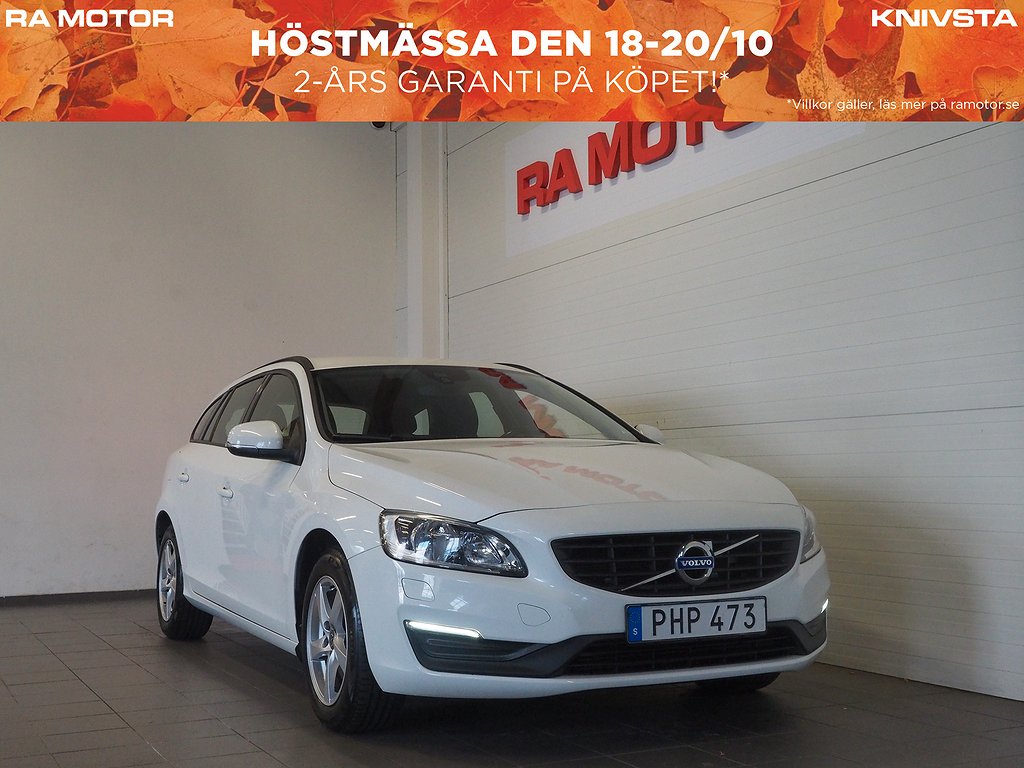 Volvo V60 T3 Kinetic | Dragkrok | VOC | P-Värm | Låga mil 2017