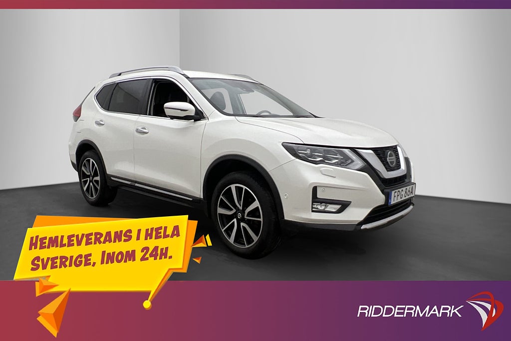 Nissan X-Trail 1.3 DIG-T 160hk Tekna Skinn 360 Navi Elstolar