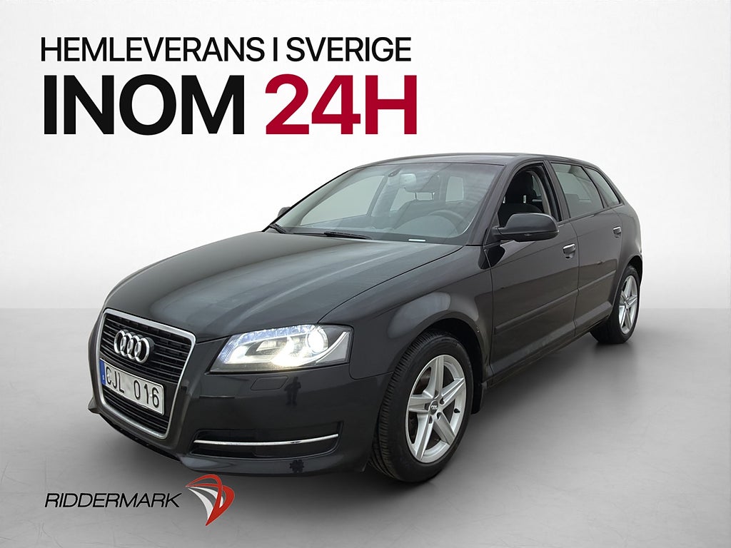 Audi A3 2.0 140hk Attraction 2-Brukare Bluetooth Farthållare