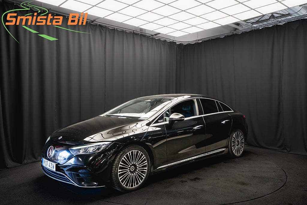 Mercedes-Benz EQE 350+ AMG LÄDER DRAG ELSTOL MINNE KAMERA DISTRONIC MOMS