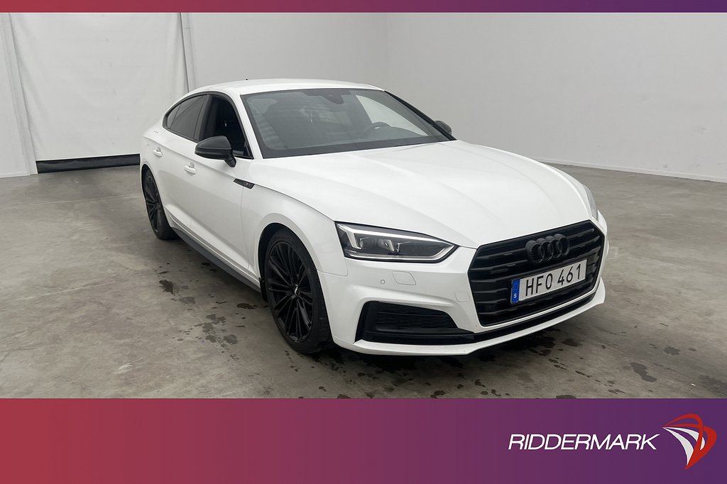 Audi A5 Sportback Q 190hk S-Line Cockpit Navi D 4,95% Ränta