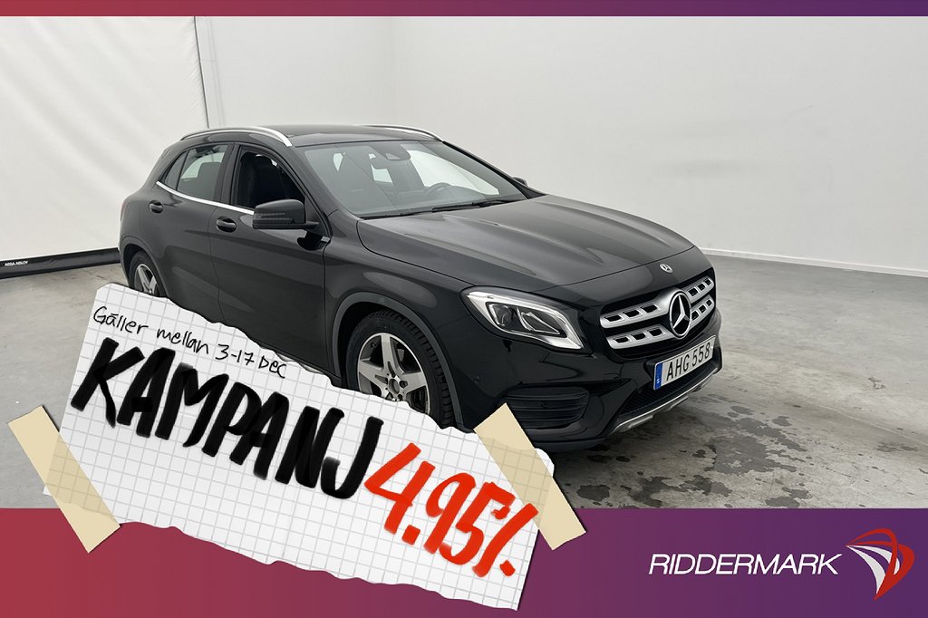 Mercedes-Benz GLA 220 d 4M 170hk AMG Pano D-Värm 4,95% Ränta