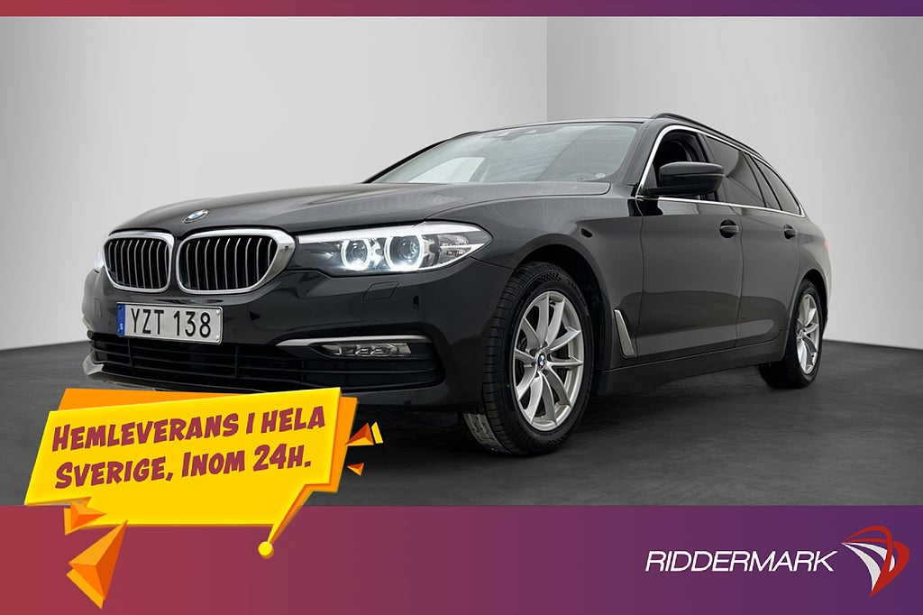 BMW 520d xDrive 190hk Kamera Rattvärme Sensorer Navi