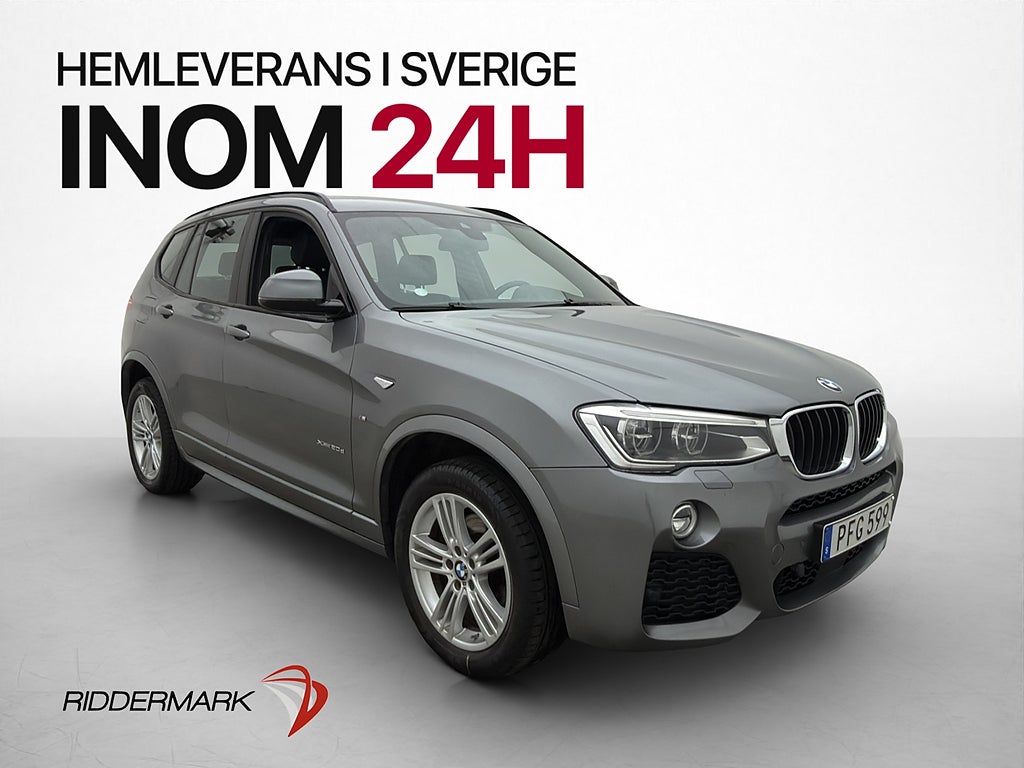BMW X3 xDrive20d M-Sport Dragkrok HUD Kamera Navi