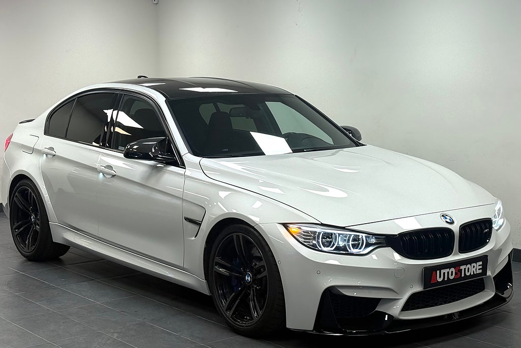 BMW M3 DCT M-performance Carbon H/K Sv-såld 431hk