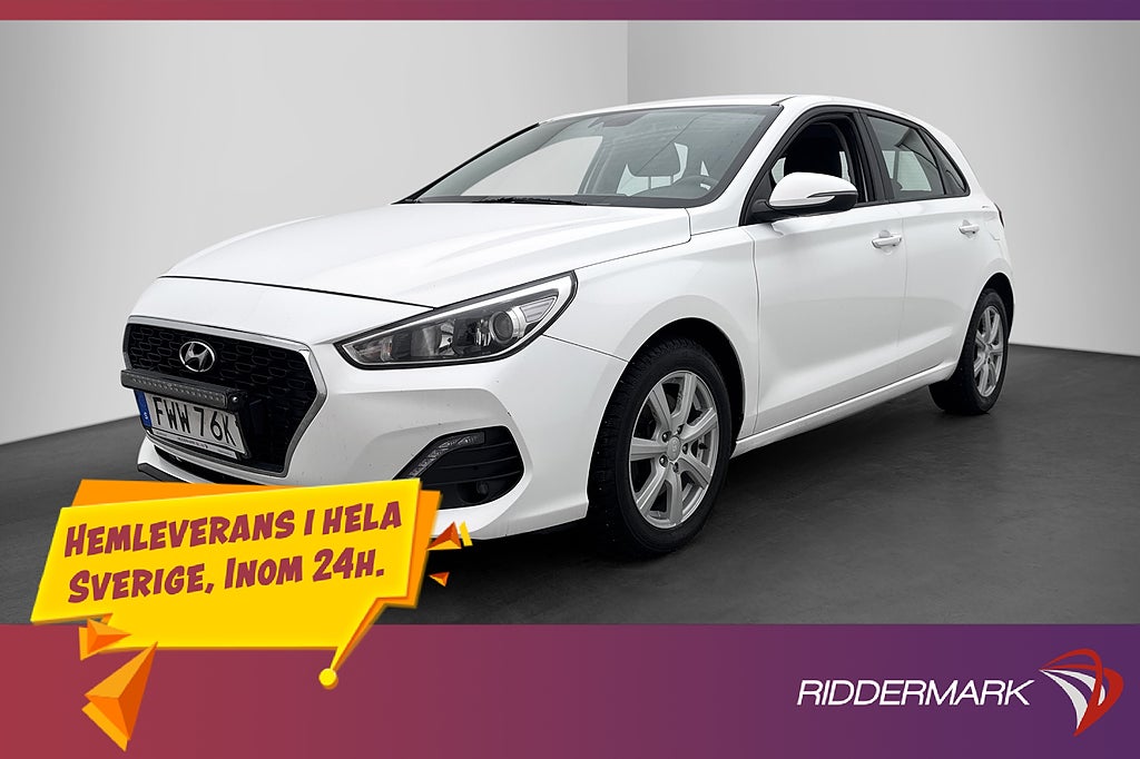 Hyundai i30 140hk Trend M-Värmare Kamera Rattvärme CarPlay