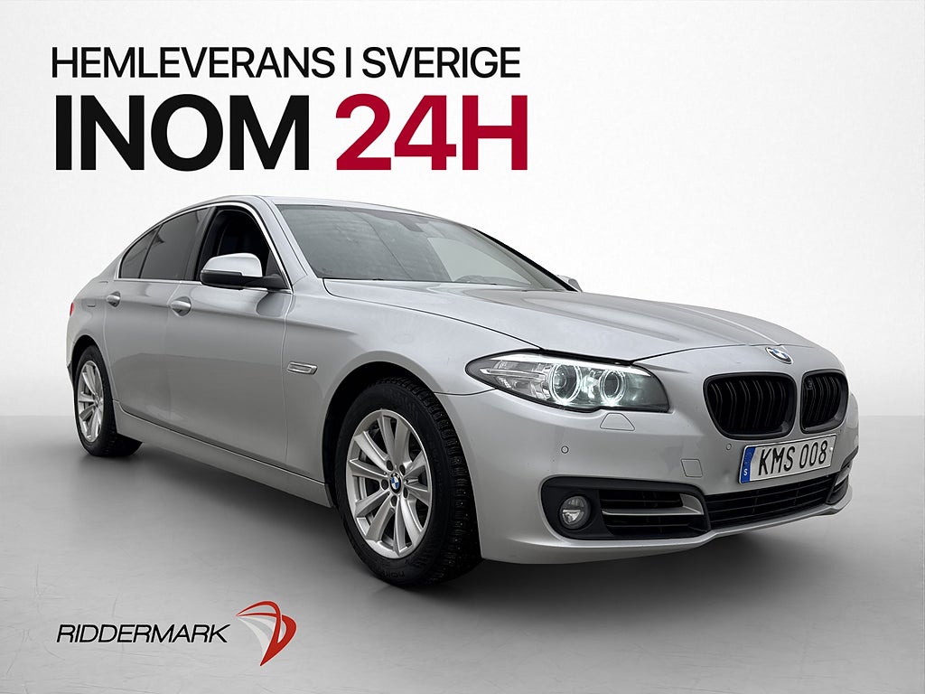 BMW 520d xDrive 190hk Sedan Hifi Skinn Navi Sensorer Drag