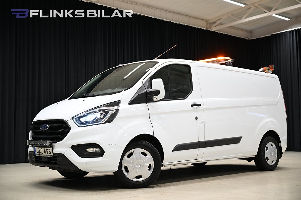 Ford transit Custom 130HK L2|Automat|Inredd|Drag|Värmare|NyKamrem