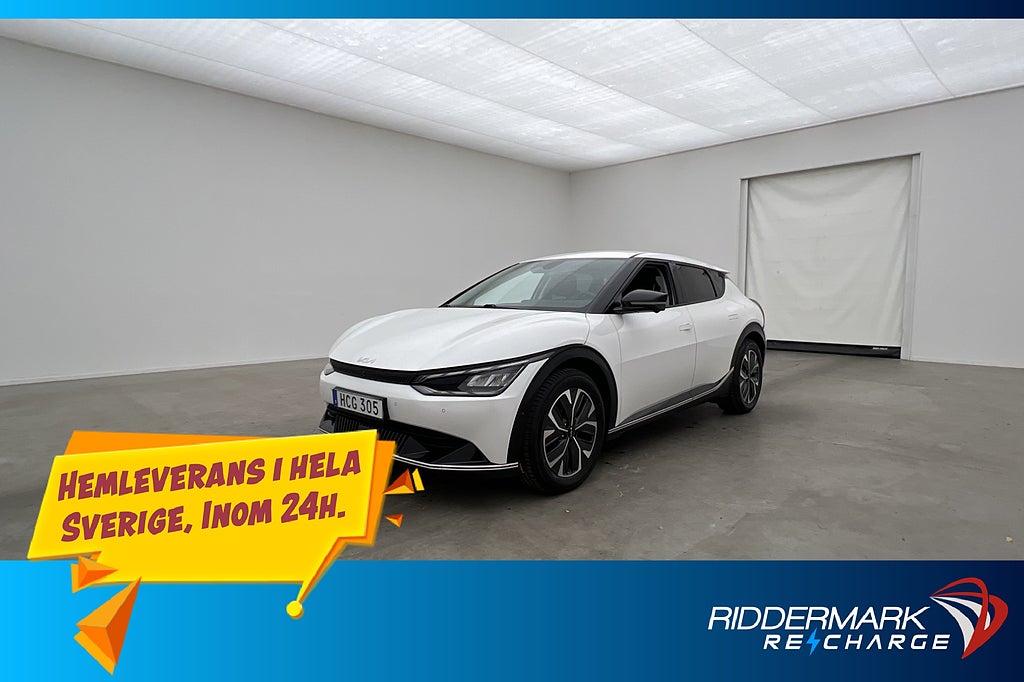 Kia EV6 77.4 kWh AWD 325hk PLUS Dragkrok 360° Skinn Rattvärm