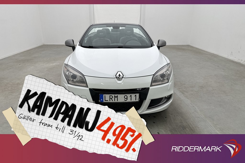 Renault Mégane Coupé-Cabriolet GT Pano Halvskinn 4,95% Ränta