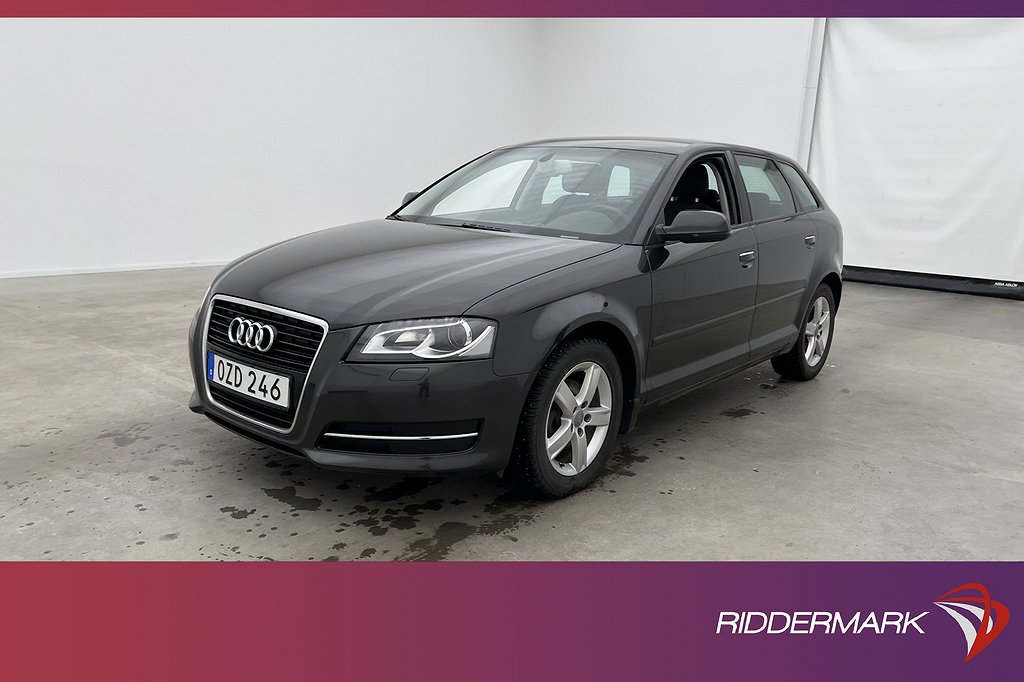 Audi A3 Sportback 1.6 TDI 105hk Attraction Farthållare