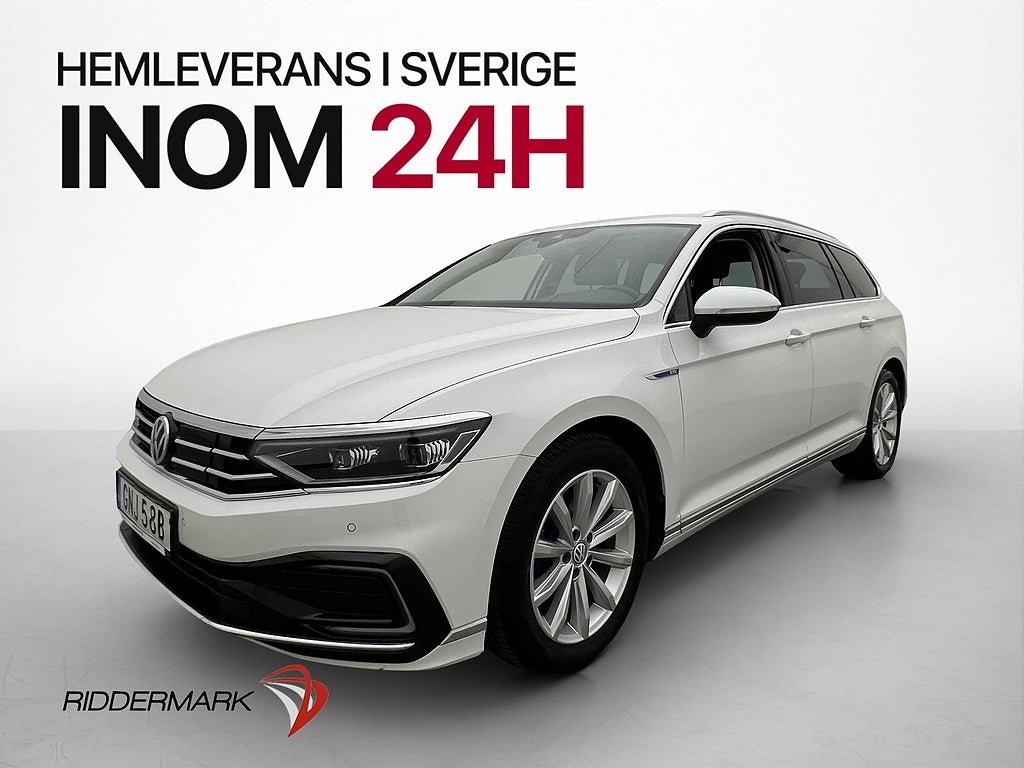 Volkswagen Passat GTE 218hk Värmare Kamera CarPlay Drag MOMS