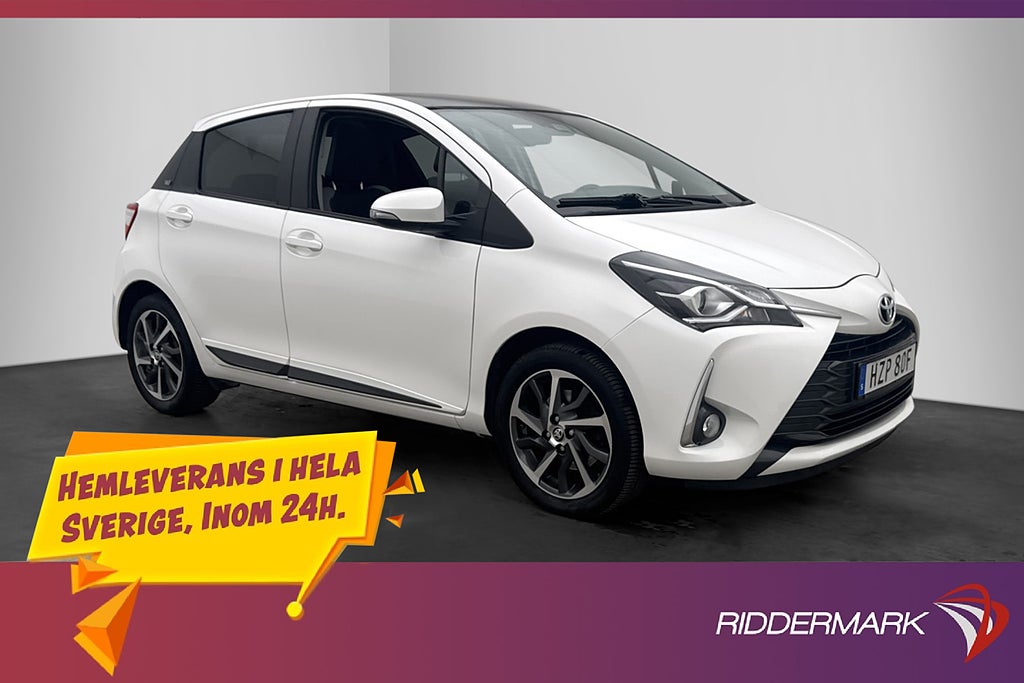 Toyota Yaris 1.5 VVT 111hk Y20 Panorama Kamera Farthållare