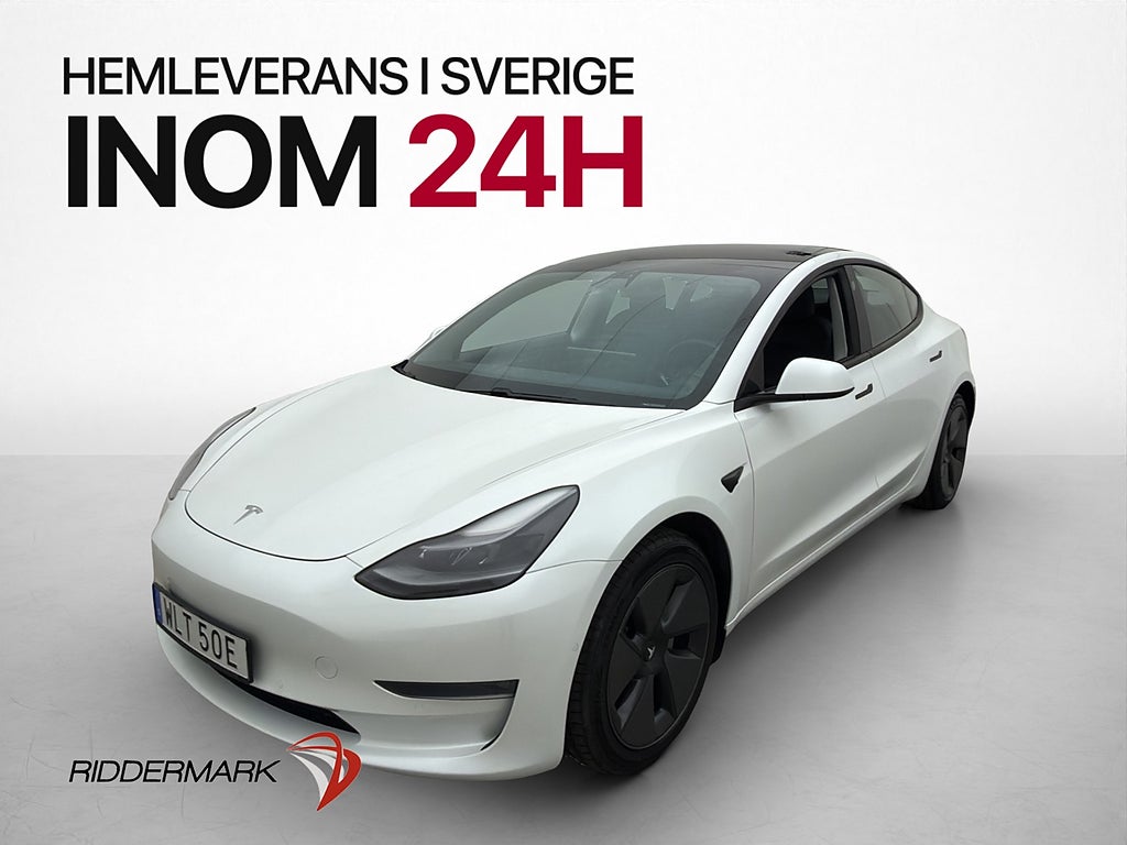 Tesla Model 3 Long Range AWD 440hk Pano Värmepump AP Drag