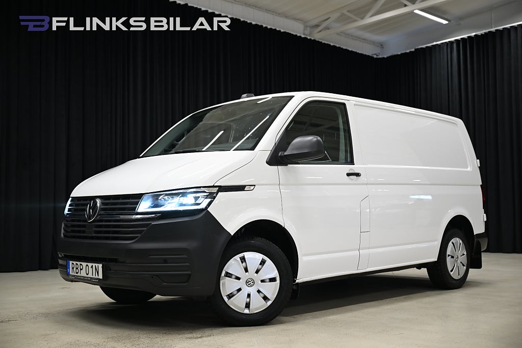 Volkswagen Transporter DSG 150HK Dieselvärmare|V-Inredd|LED|EnÄgare|Leasbar