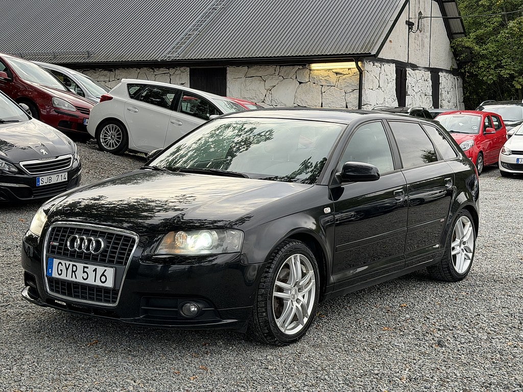 Audi A3 Sportback 1.4 TFSI, S line, Xenon, Halvskinn, 125hk