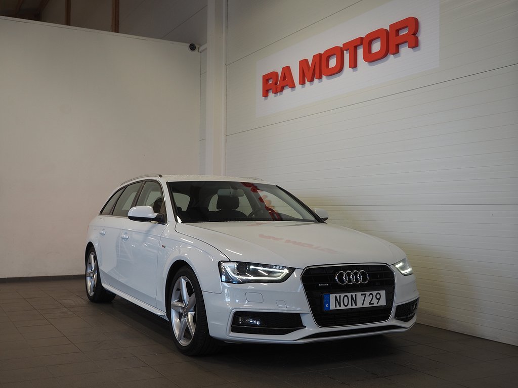 Audi A4 Avant 2.0 TDI Quattro S Tronic S-Line M-Värm Drag 2014