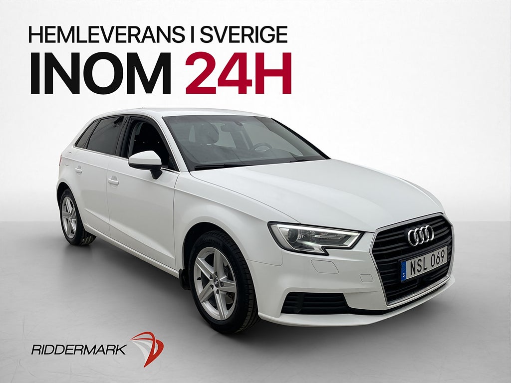 Audi A3 1.5 TFSI 150hk Bluetooth Farthållare P-Sensorer