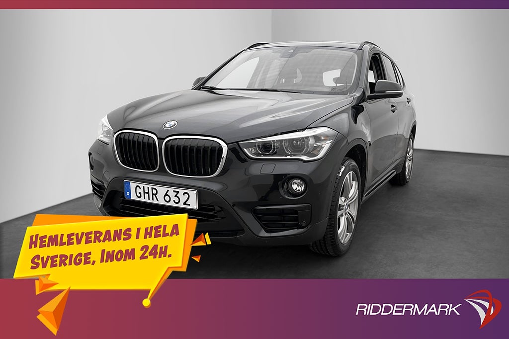 BMW X1 XDrive20d 190hk Pano HeadUp Kamera Navi Drag