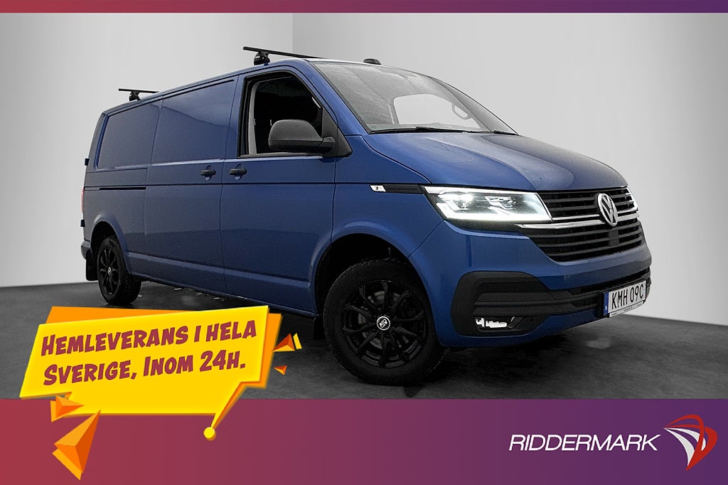 Volkswagen Transporter L2 Värmare Drag B-Kamera CARPLAY Moms