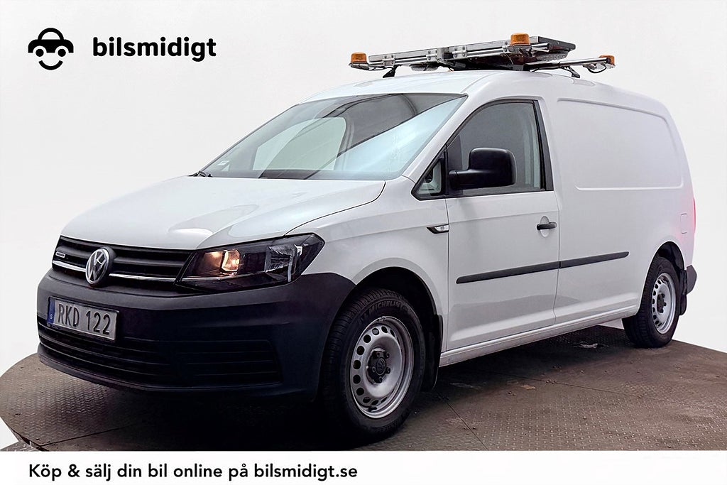 Volkswagen Caddy Maxi Skåp 1.4 TGI CNG Aut Drag Specialinredd P-Sens LÅGMIL