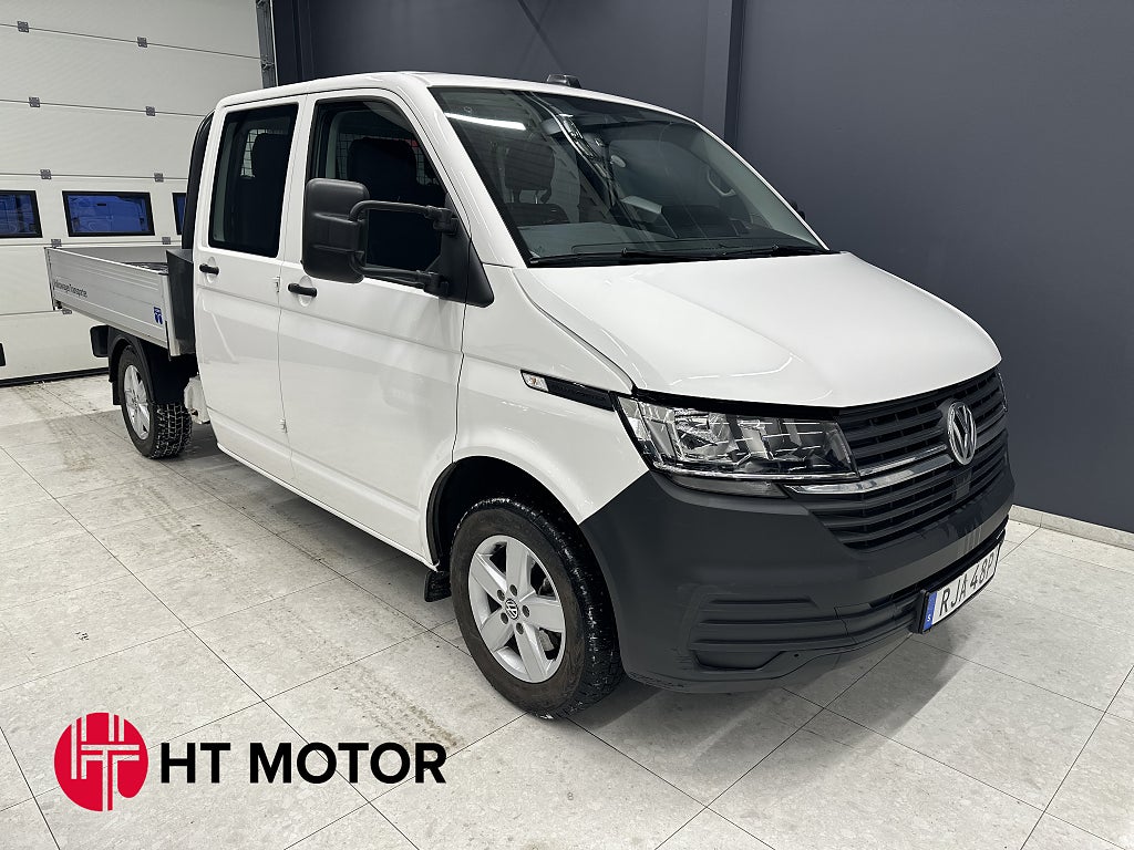 Volkswagen Transporter Chassi Dubbelhytt T30 2.0 TDI/Dragkrok/moms/Värmare 