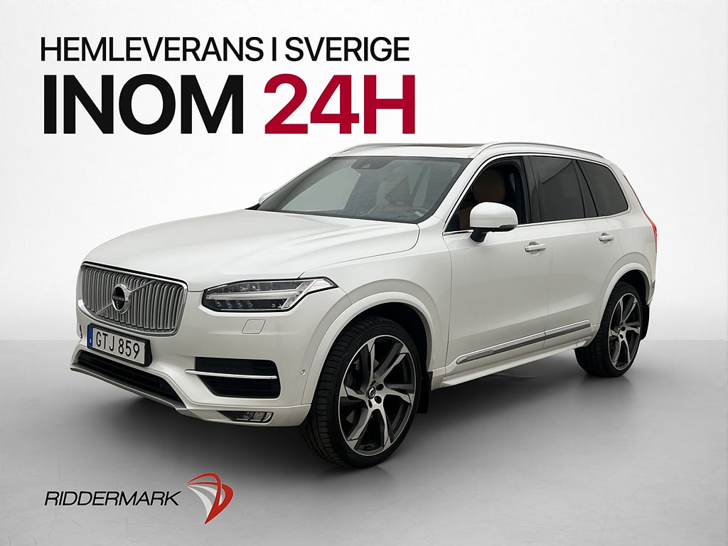 Volvo XC90 D5 AWD 225hk Inscription 7-sits B&W HuD Pano 360°