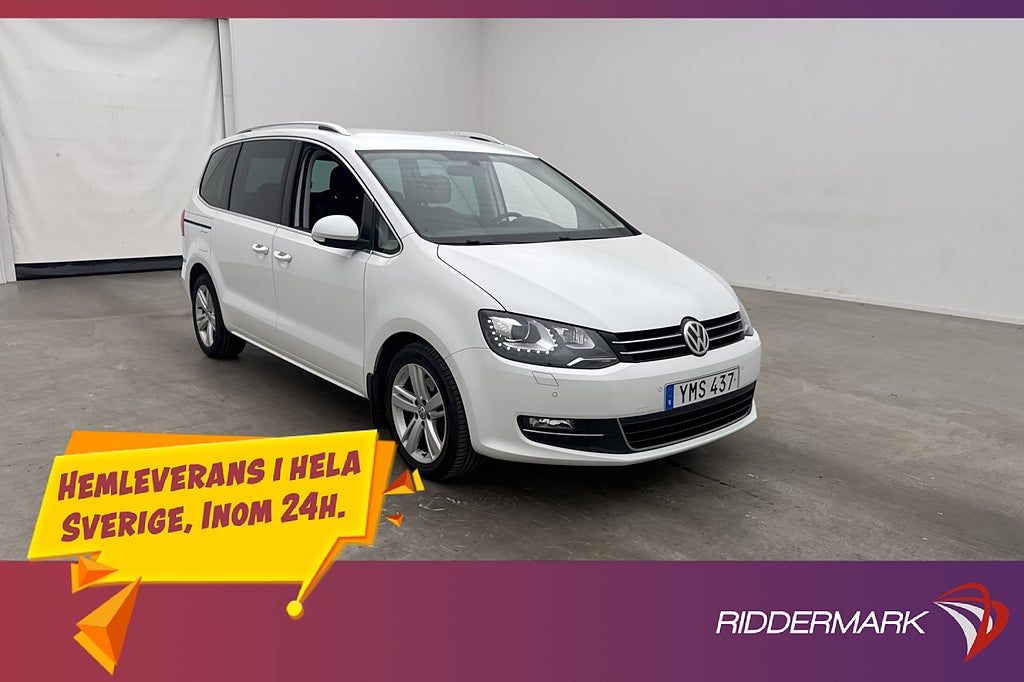 Volkswagen Sharan TDI 4M 184hk 7-sits D-Värm El-Dörrar Drag