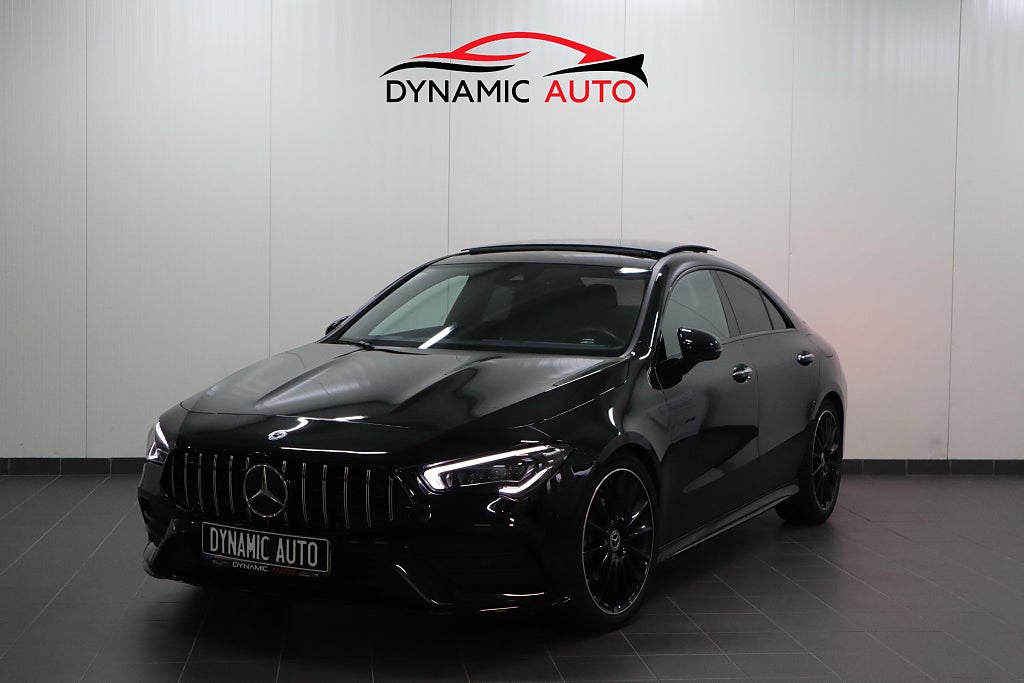 Mercedes-Benz CLA 180 AMG Panorama/Belysning/Night/1-Ägare