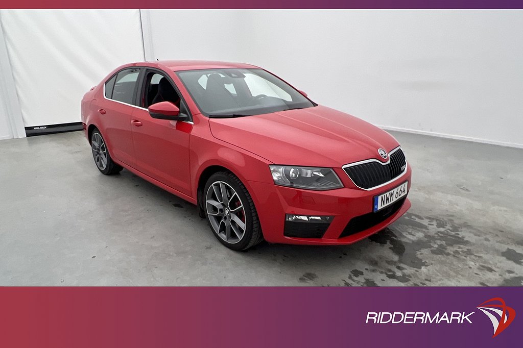 Skoda Octavia RS 220hk Canton Sensorer Halvskinn BT Dragkrok