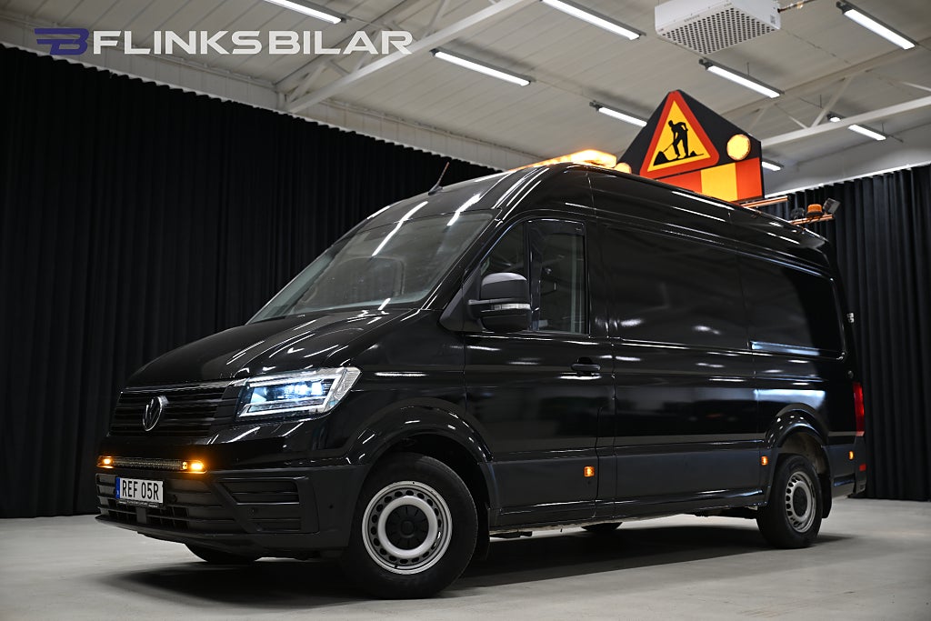 Volkswagen crafter 177HK Automat|Drag|Värmare|Inredd|LED|Backkamera|Moms