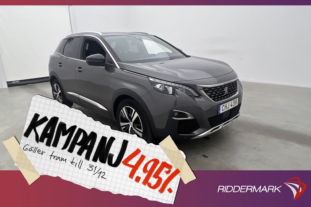 Peugeot 3008 1.2 PureTech 130hk GT-Line Kamera 4,95% Ränta