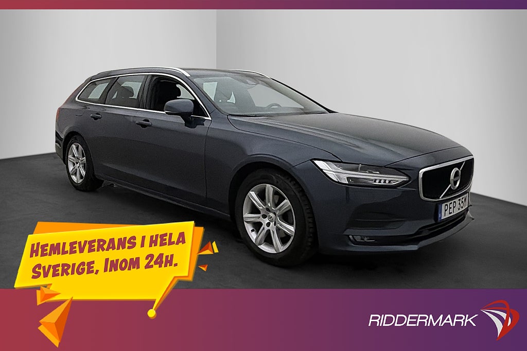 Volvo V90 D3 150hk AWD Momentum Kamera Pano Värmare VOC Drag